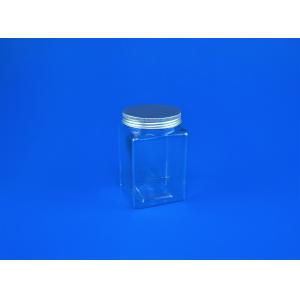 PET Small Plastic Jars With Lids , Anti Bacteria Single Wall Clear Plastic Jars