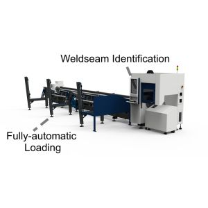 Weldseam Identification Fully Automatic Loading Metal Tube Laser Cutter Water