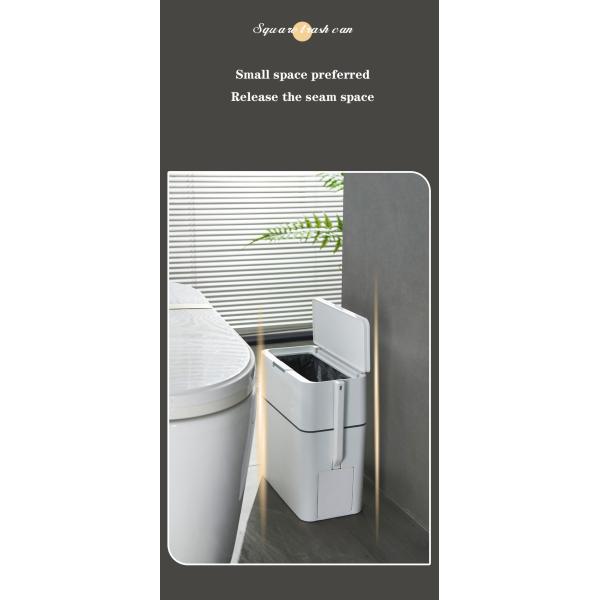 Household Sewing Automatic Packing Pull-out with Toilet Brush 2-in-1 square with Brush Garbage Can