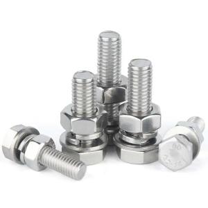 China Heavy Duty Hex Head Bolts M6 Thread Length 12mm A2-70 Grade For Construction on sale