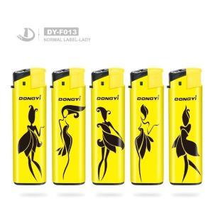 Dongyi Customized Label Windproof Gas Lighter EUR Standard ISO99994 DY-F013