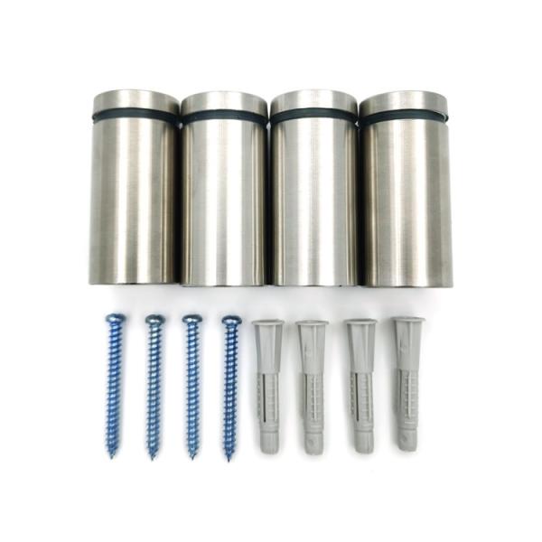 Buy Hollow Advertising Standoff Fixing Clamp Display Clip Stainless Steel Advertisement Screw at wholesale prices