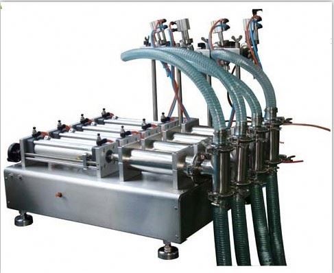 4 Heads Pneumatic Driven Liquid Filling Machine For Beverage,Oil,Shampoo,Alcohol
