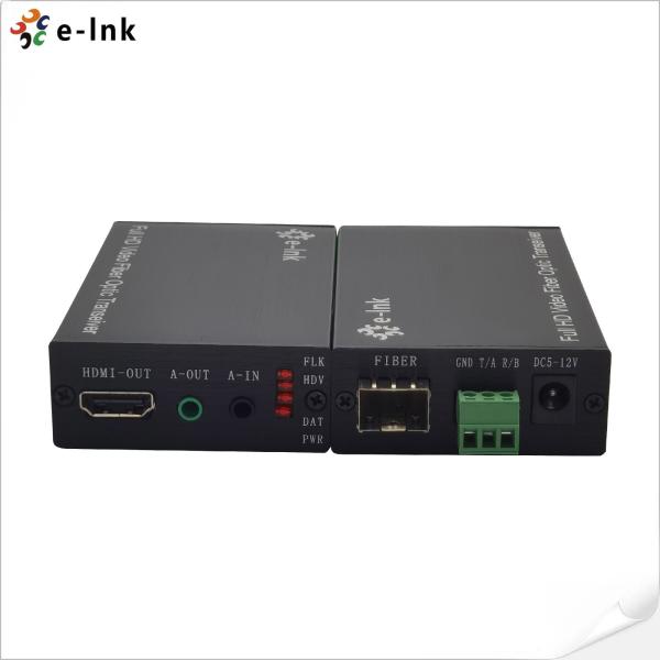 Buy 1080P HDMI Fiber Converter With Bidirectional Stereo Audio & RS232 Data at wholesale prices