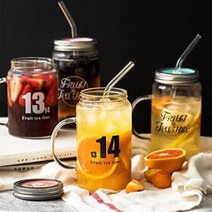 SGS Borosilicate Glass Straws Eco Friendly Glass Drinking Straw Set