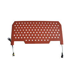 Thin Lightweight Curved Fiberglass Reinforced Silicone Rubber Heater