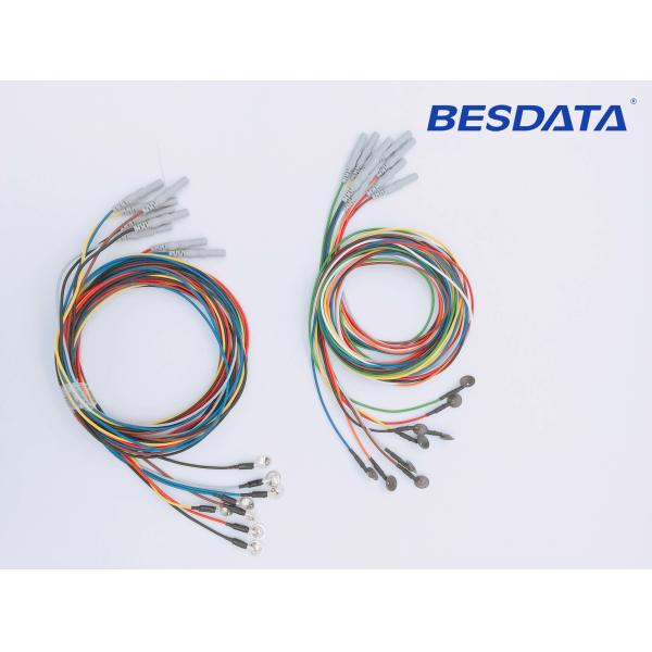 Buy Ag / Agcl EEG Electrodes With Wire Transferring Bio - electrical Signals at wholesale prices