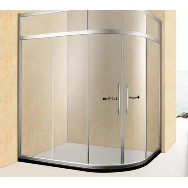 Buy Curved Shower Tempered Glass 8mm Solid Anti Glare Coating SGS at wholesale prices