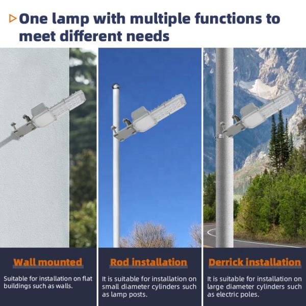 IP65 Commercial Solar LED Street Lights 4KV Road Street Lighting Lamp