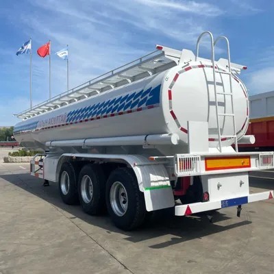 3axles Stable Carbon Steel Aluminium Alloy Stainless Steel Fuel Tanker Semi Trailer