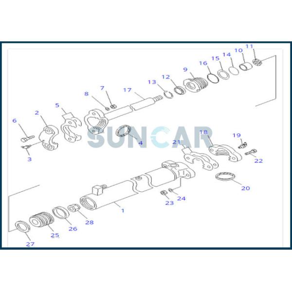 23D-63-32100 23D6332100 Scarifier Cylinder Seal Kit For KOMATSU Grader GD305A-1