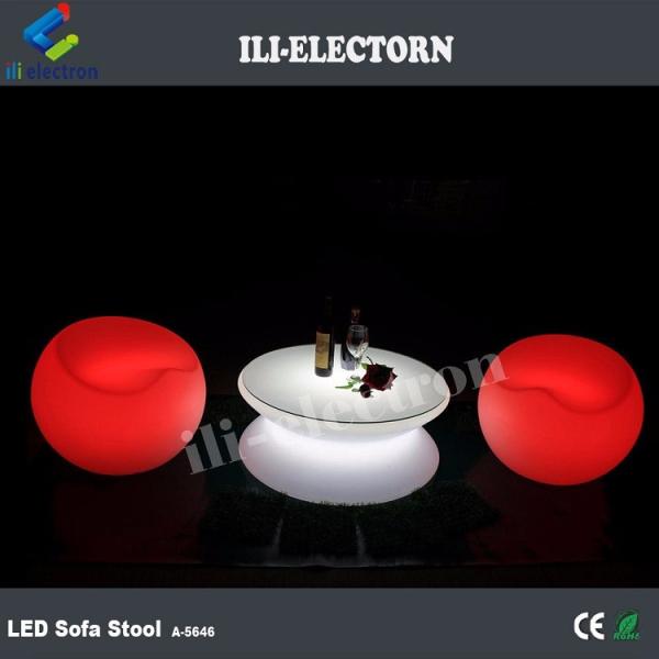 Illuminated multicolor change outdoor led light coffee table