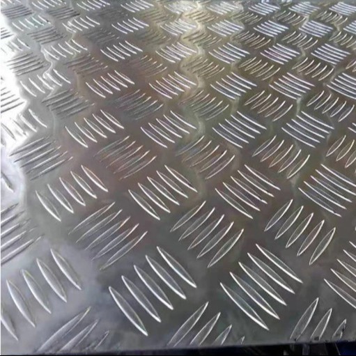Embossing Aluminium Checkered Sheet Al 5754 H114 2024 5 Bar Pattern Customized