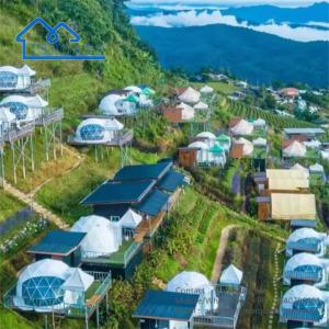 Outdoor Hotel Geodesic Dome Tent Resort Luxury Igloo House With Bathroom