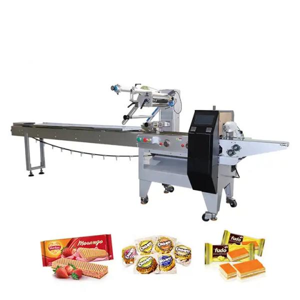 Buy Servo Motor Temperature Control Frequency Conversion Flow Wrapping Machine with Moisture-Proof Sealing for High-Speed Packaging at wholesale prices