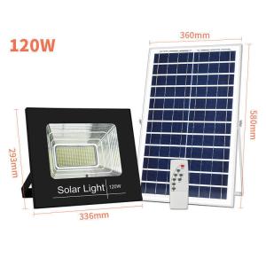 Stainless Steel Remote Control Solar Flood Light 25W IP67