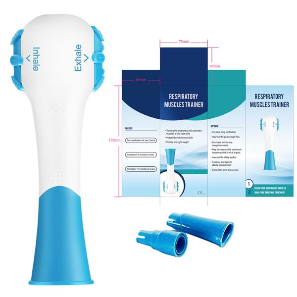 Adjustable Resistance Level Breathing Muscle Trainer Lung Recovery Exercise