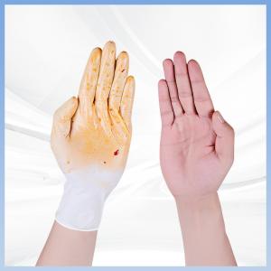 White Biodegradable Disposable Latex Gloves For Waste Management