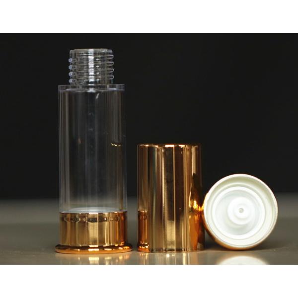 Cosmetic Liquid Foundation Pump , Refillable Airless Lotion Pump Without Straw