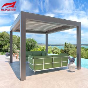 Smart Remote Controlled Aluminum Garden Pergola Waterproof Windproof Gazebo