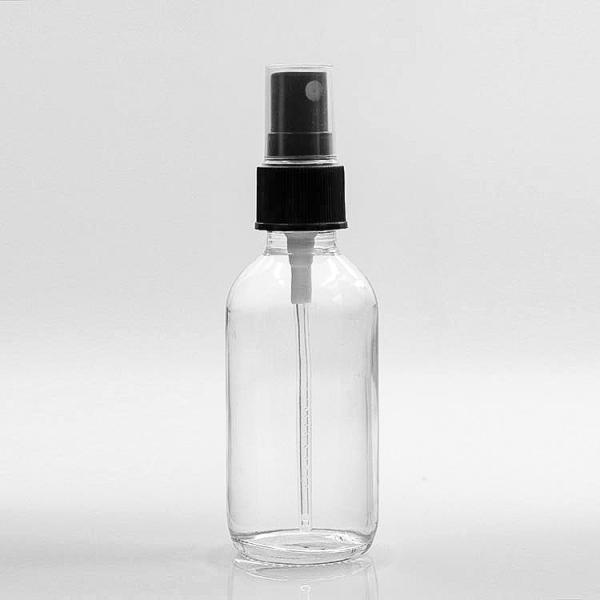 Buy Liquid 120ml Clear Boston Glass Bottles With Pump Spray at wholesale prices
