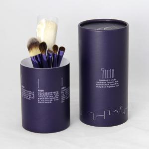Luxurious Purple Cylinder Paper Can Packaging for Cosmetics and Skin Care