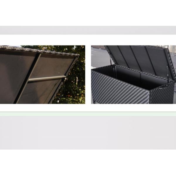 Home Indoor And Outdoor Garden Space Cushion Trunk Furniture Rattan Storage Box Outdoor Woven Rattan Waterproof