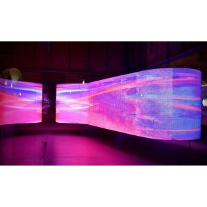 Quality p10 Bent Iron Flexible LED Screen Full Color Waterproof Epistar Chip Video Display for sale