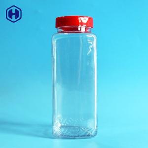 Large Capacity PET Spice Jars Recyclable Eco Friendly SGS FDA Certificated