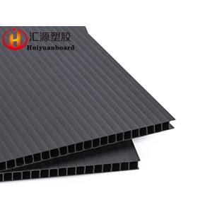 Corrosion Resistant Black ESD Corrugated Plastic Sheet 5mm Thickness