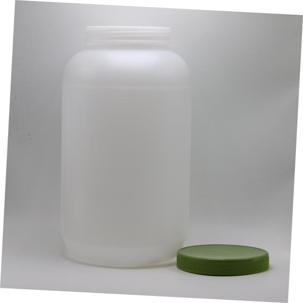 Bread 1L/4L Wide Mouth HDPE Protein Powder Food Storage with Screw Cap and Aluminum Heat Induction Liner