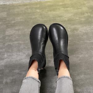 S088 Explosive Martin boots retro handmade leather fashion knitted stitching