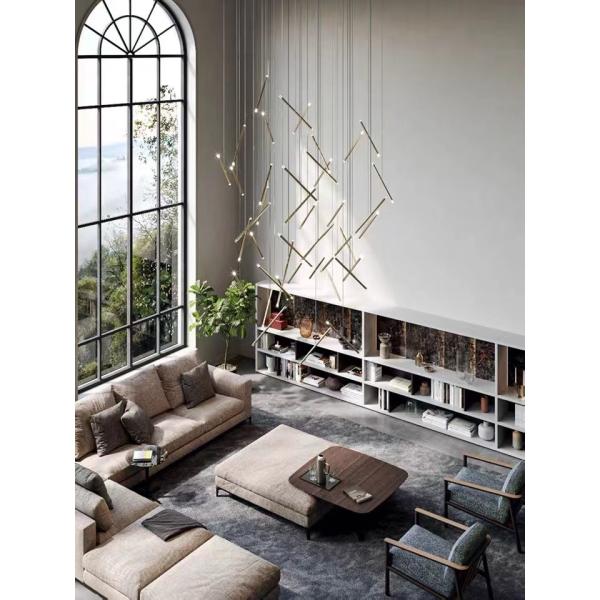 Black Tube Led Pendant Lamp For Living Room Contemporary Led Pendant Lights