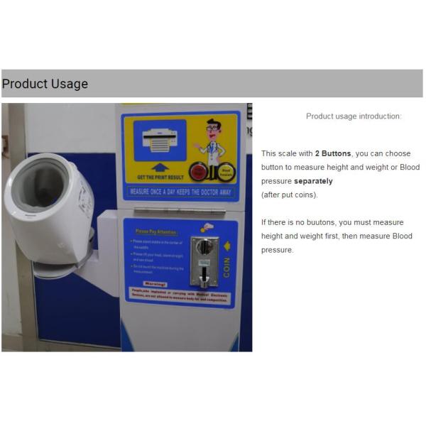 Ultrasonic Height And Weight Measuring Scale With Digital Blood Pressure Machine DHM-800B