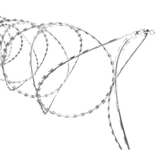Buy ISO9001 Stainless Steel Razor Barbed Wire Fencing 5m To 15m at wholesale prices