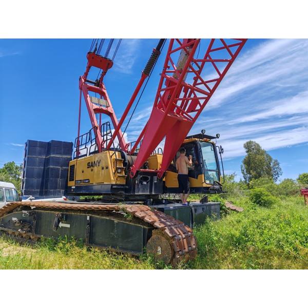 Convenient Operation 150ton Lattice Boom Crawler Crane For Heavy Equipment Hoisting 2019 Sy