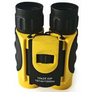 Yellow Black 10x26 10x25 BAK4 Roof Prism Folding Kids Binoculars