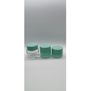 Cosmetic Glass Lotion Bottles Jar Cylinder Shape Classical Design 100ml