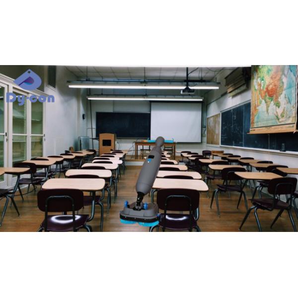 Hotel Room Floor Scrubber Slim 430mm Fits Tight Bathroom Spaces