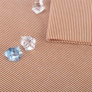 Environmentally Friendly And Breathable Smooth Striped Knit Fabric For T-Shirt