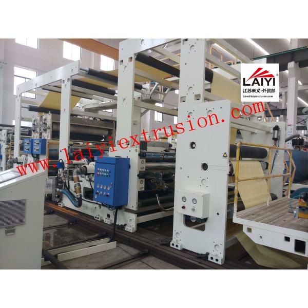 Buy Jumbo Roll Adhesive Coating Machine , Environmental Friendly Large Laminating Machine at wholesale prices