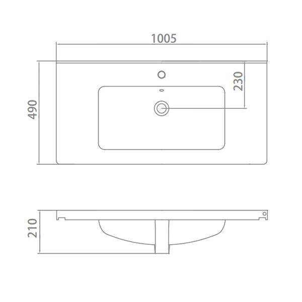UPC Bathroom Vanity Wash Basin Ceramic Tabletop For Hotel Toilet