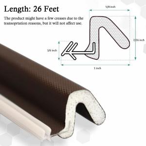 Non Flammable Low Compression Self Adhesive V Shape Weather Stripping