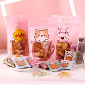 Cookies Nougat Candy Stand Up Ziplock Bags 15.5x23cm matt lamination