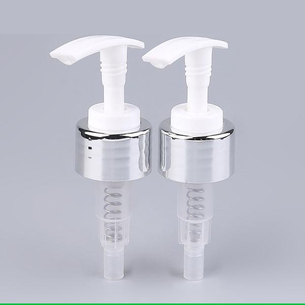 Silver White Luxury 24/410 24/415 28/410 Liquid Soap Plastic Aluminum Cream Lotion Pump For Bottles