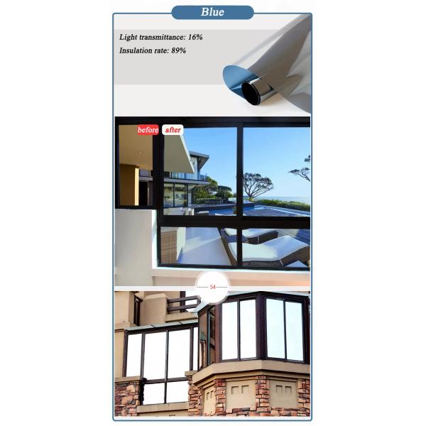 UV Blocking Matte Foil Frosted Glass Static Plastic Film Window Tint Film Heat Insulation 1000mm