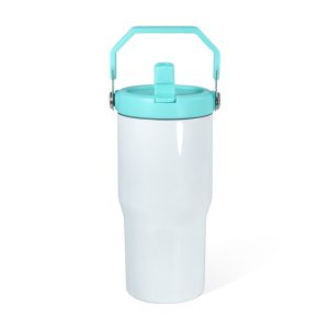 20 Oz Sublimation Tumbler With Flip Straw Handle Lid Custom Sublimation Sport