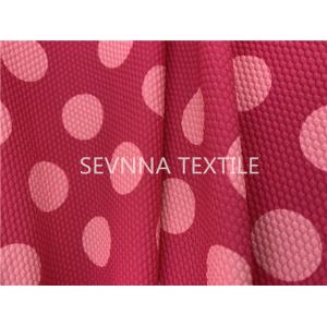 Bubble Texture Repreve Fiber Recycled Swimsuit Fabric Rosy Dot