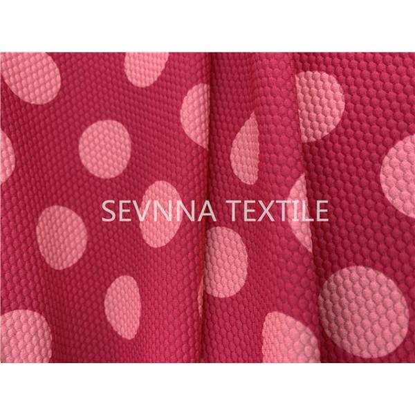Buy Bubble Texture Repreve Fiber Recycled Swimsuit Fabric Rosy Dot at wholesale prices