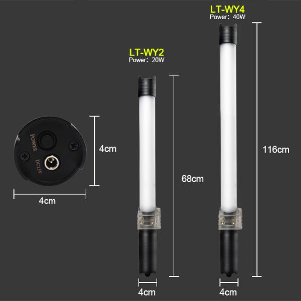 2ft 69cm Warm White LED Tube Light Photo Studio Accessories CCT RGB Light Stick